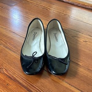 Repetto Cendrillon ballerina flat black patent leather size 38, 7 US